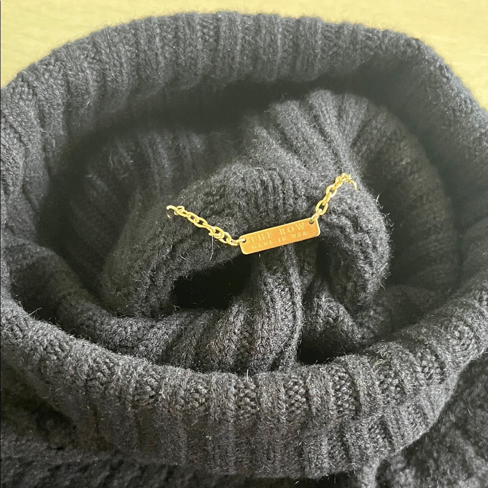 The Row Navy Blue Turtleneck Sweater - Picture 5 of 5